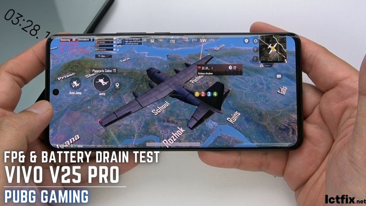 Vivo V25 Pro PUBG Mobile Gaming test | Dimensity 1300, 120Hz Display