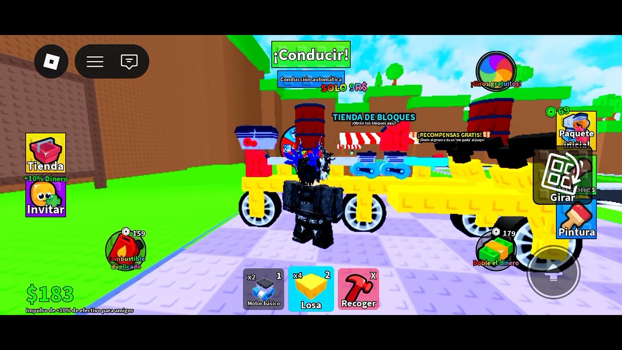 Yo jugando construir una moto