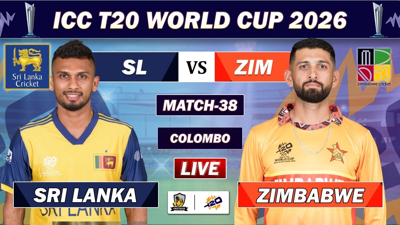 SRI LANKA vs ZIMBABWE ICC T20 WORLD CUP MATCH LIVE LIVE COMMENTARY| SL vs ZIM MATCH 38 LIVE| ZIM BAT