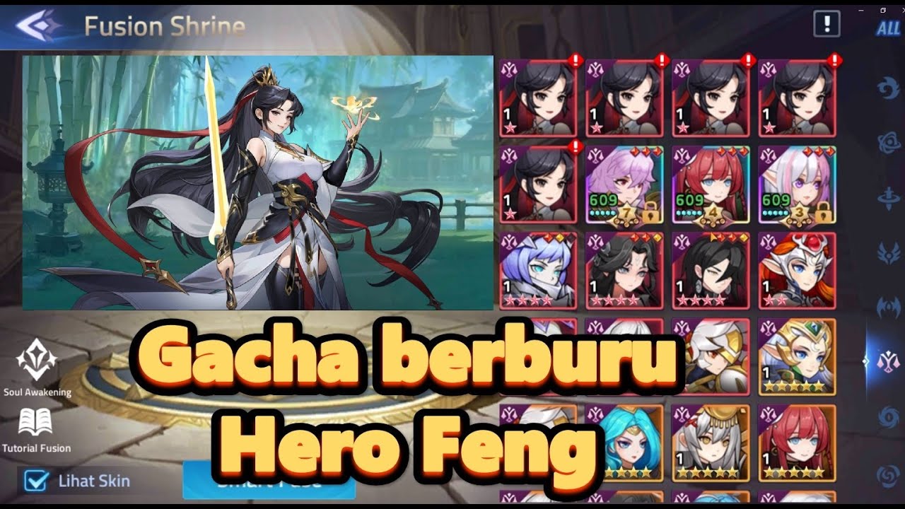 Gacha berburu hero Feng - hero tinted mirage  - Mobile legends adventure