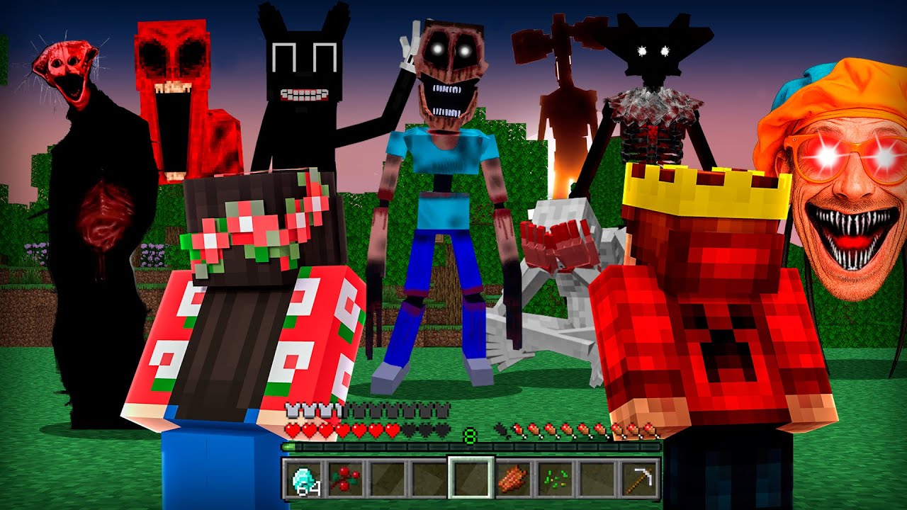 100 DIAS SOBREVIVENDO com 200 MODS de TERROR no MINECRAFT! | Casal Craftando
