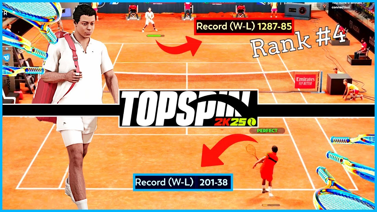 Rank 600 vs Rank 4 TopSpin 2K25 Player vs Player Gameplay | World Tour