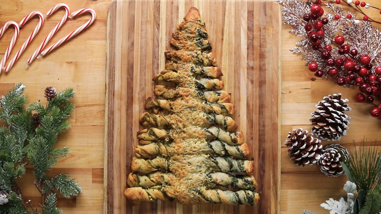 Christmas Tree Pull-Apart Bread Recipe &bull; Tasty