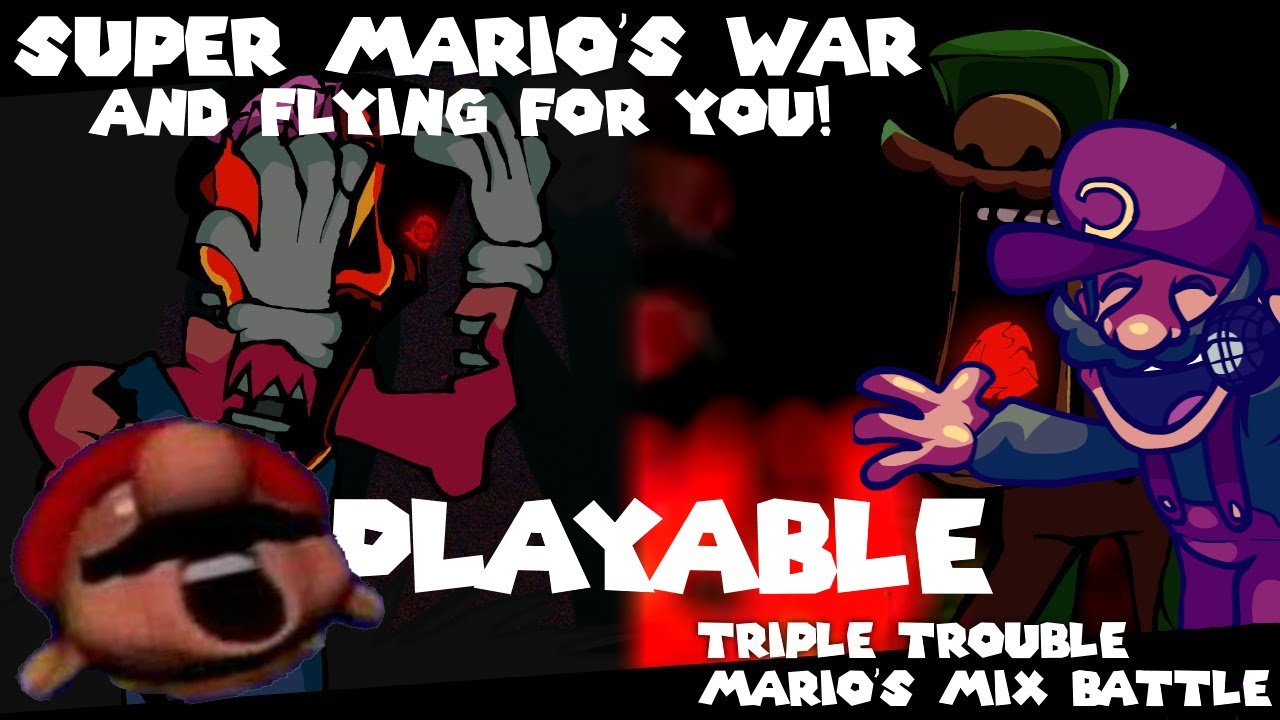 [FNF] Super Mario's War + Flying For You! Charted (Ft. N1X)