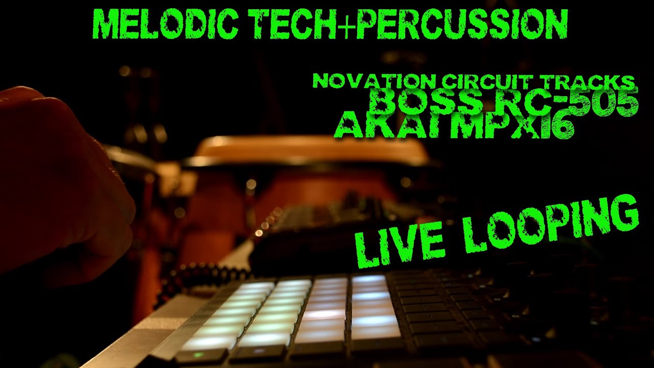 NaturaElectra solo - Melodic techno percussion loop session