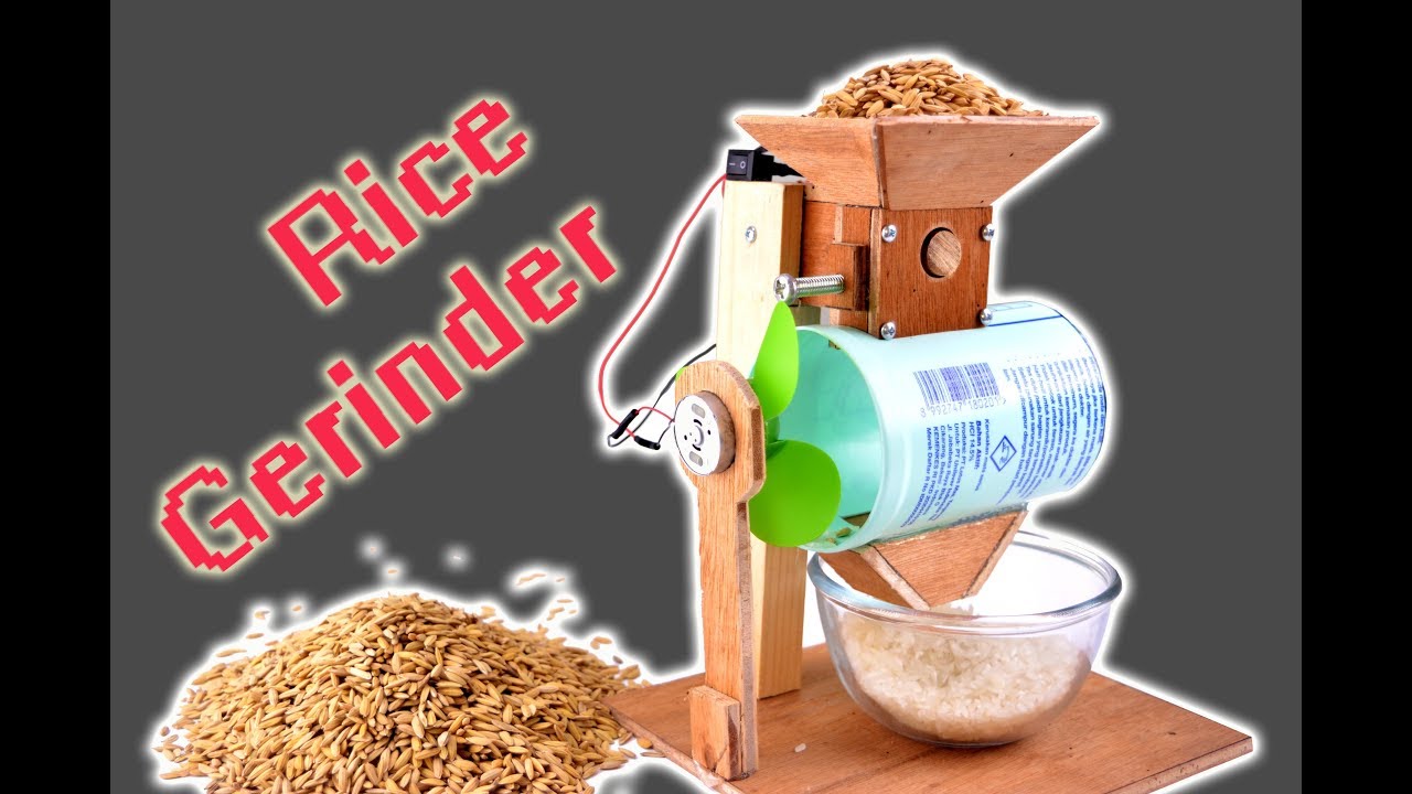 How to Make a Rice Grinder Model, You Can Make it at Home