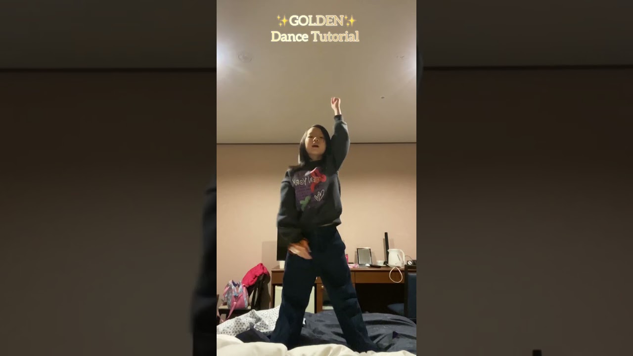 Golden huntrix Dance tutorial by Lilly #golden #kpopdemonhunter #huntrix #lillysurprise