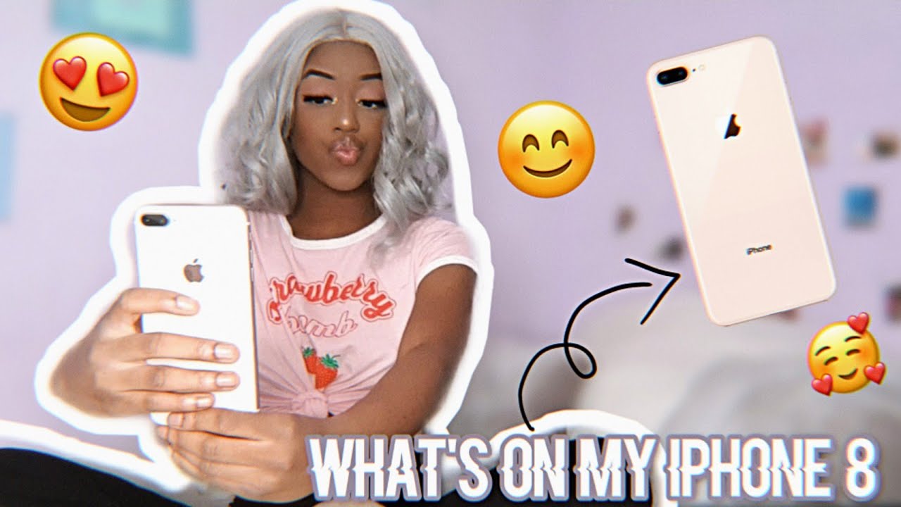 WHATS ON MY I PHONE 8+ |ITS ANDREA