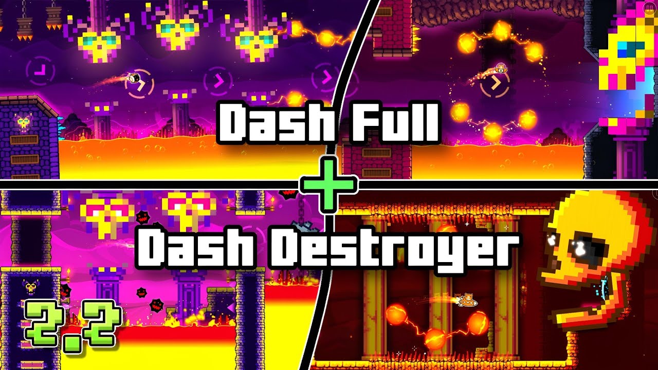 [MASHUP] Полная песня Dash + Песня Dash Destroyer (BMus ​​Remix) | Geometry Dash 2.2