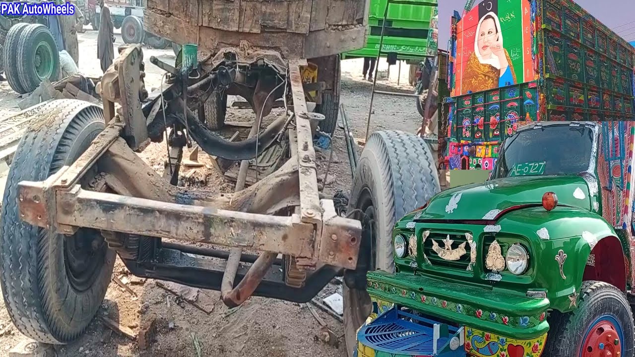 Old Bedford Six Wheeler Cargo Truck Restoration And Paint Work