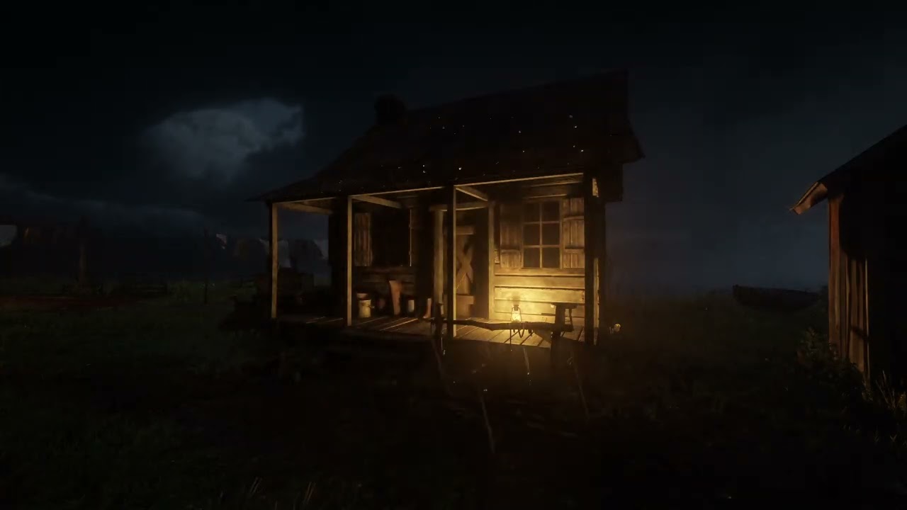 Thunderstorm Night Rain Sounds for Stress Relief and Relaxing Sleep