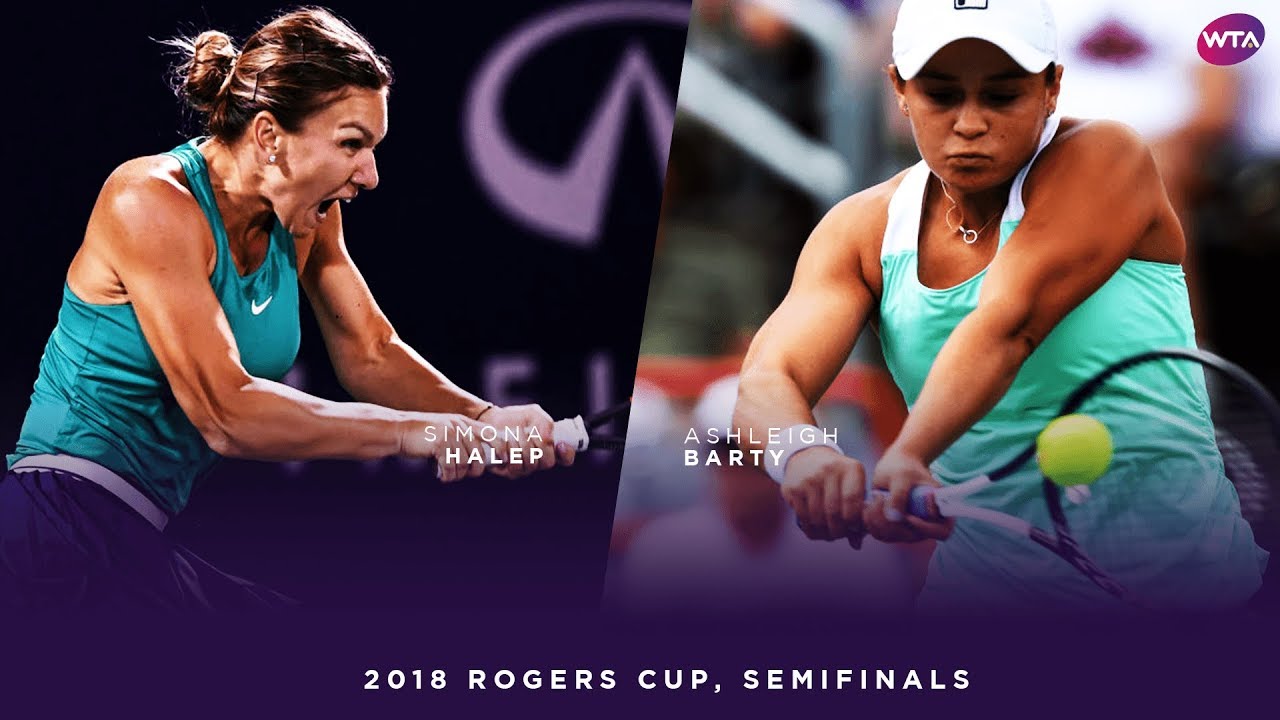 Simona Halep vs. Ashleigh Barty | 2018 Rogers Cup Semifinals | WTA Highlights