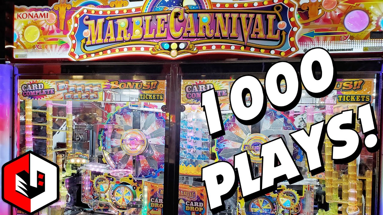 1000 PLAY CHALLENGE! Marble Carnival Arcade Pusher | Part 1