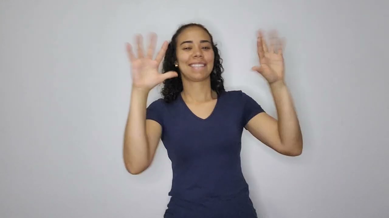Tradução louvor em Libras Bendito é o Rei....