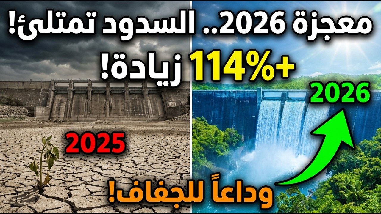 معجزة 2026: سدود المغرب تنفجر بالمياه! أرقام صادمة وتاريخية لم تحدث منذ سنوات 🌧️🇲🇦