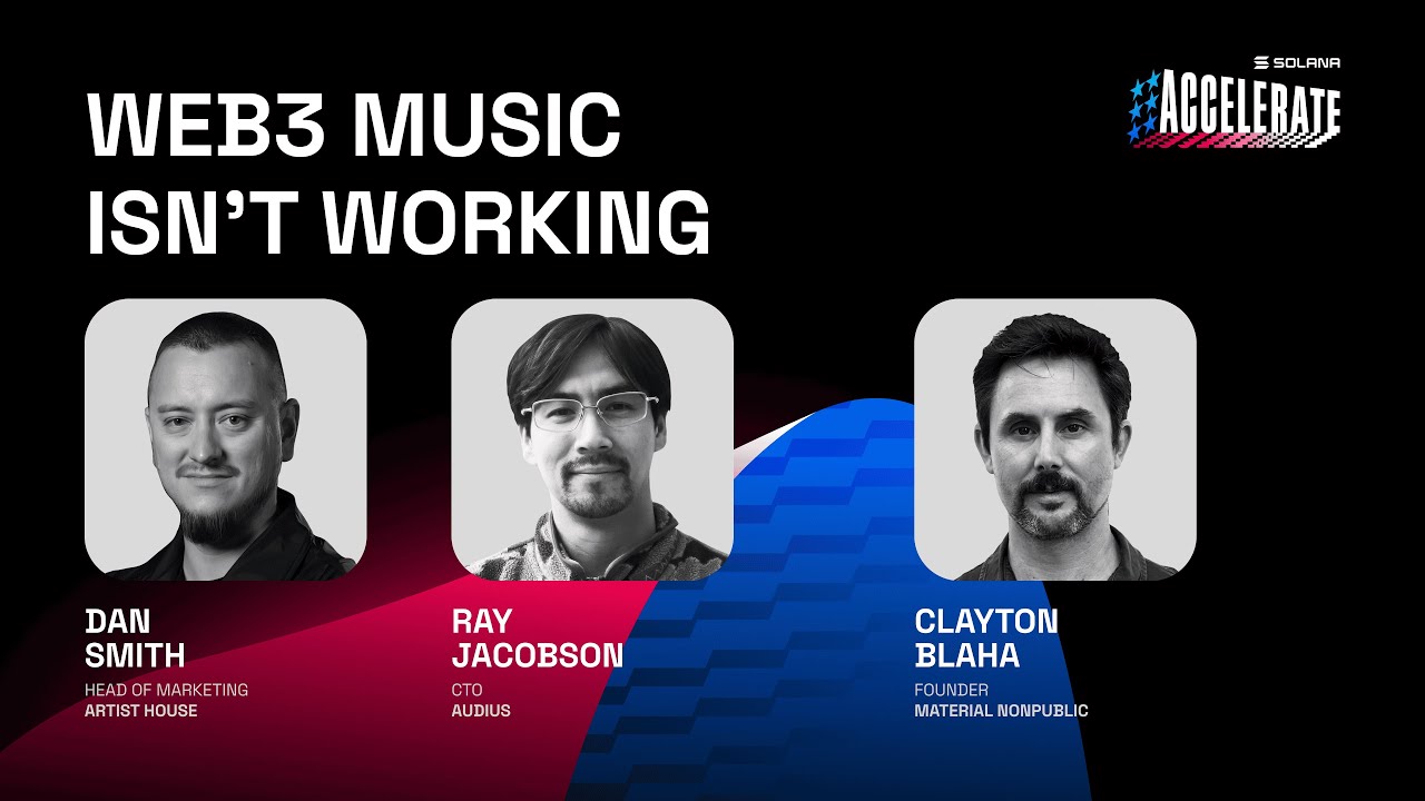 Ship or Die на Accelerate 2025: Web3 Music не работает (Рэй Джейкобсон, Дэн Смит, Клейтон Блаха)