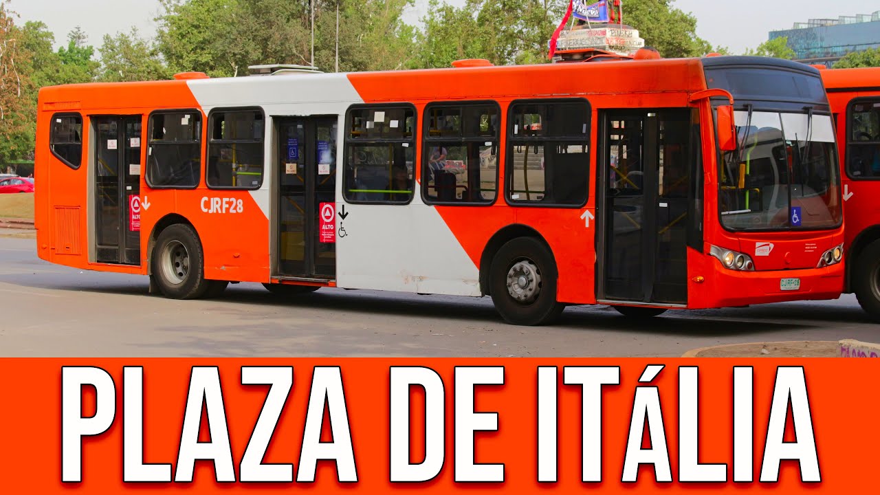 Plaza de It&aacute;lia/Baquedano (Santiago/Chile) - Movimenta&ccedil;&atilde;o de &Ocirc;nibus #176