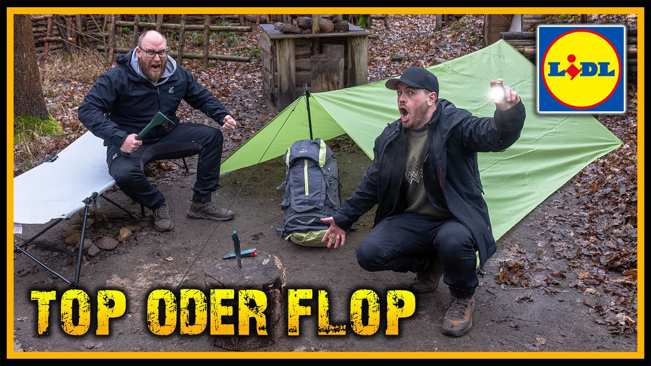 Outdoor Ausrüstung von LIDL - Bushcraft Survival Camping Test