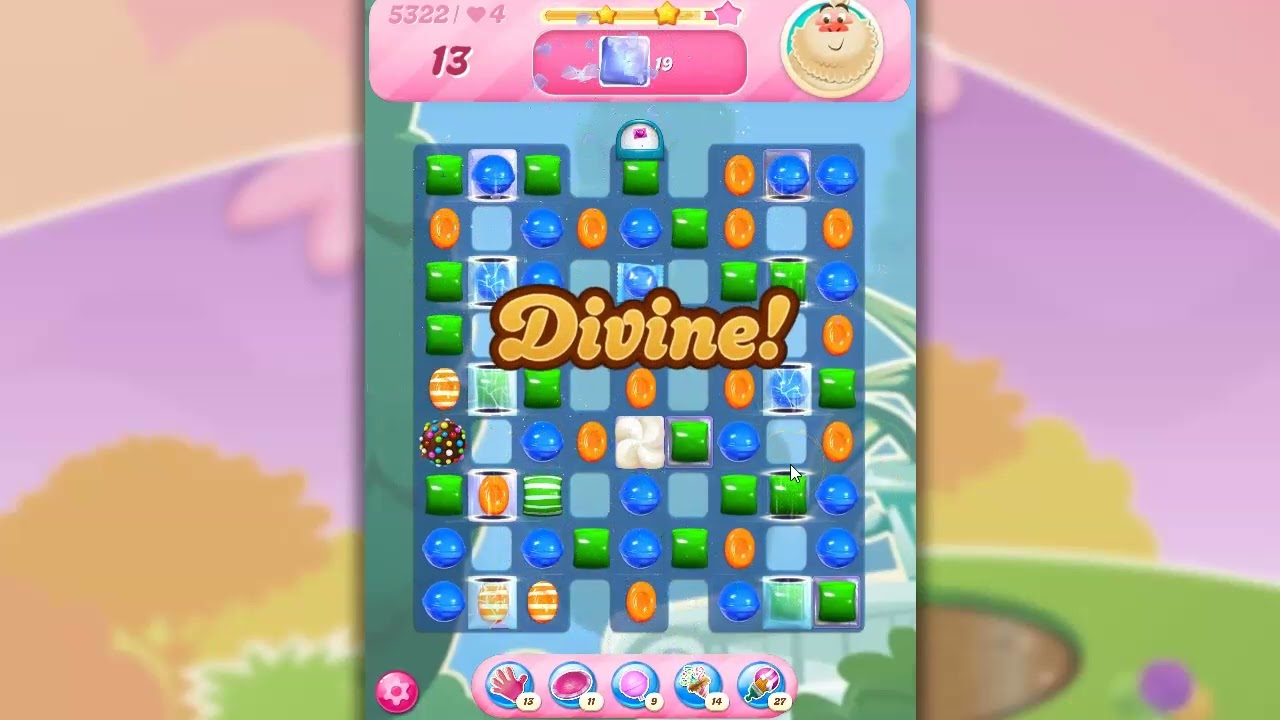 Candy Crush Level 5322 Talkthrough, 22 Moves 0 Boosters