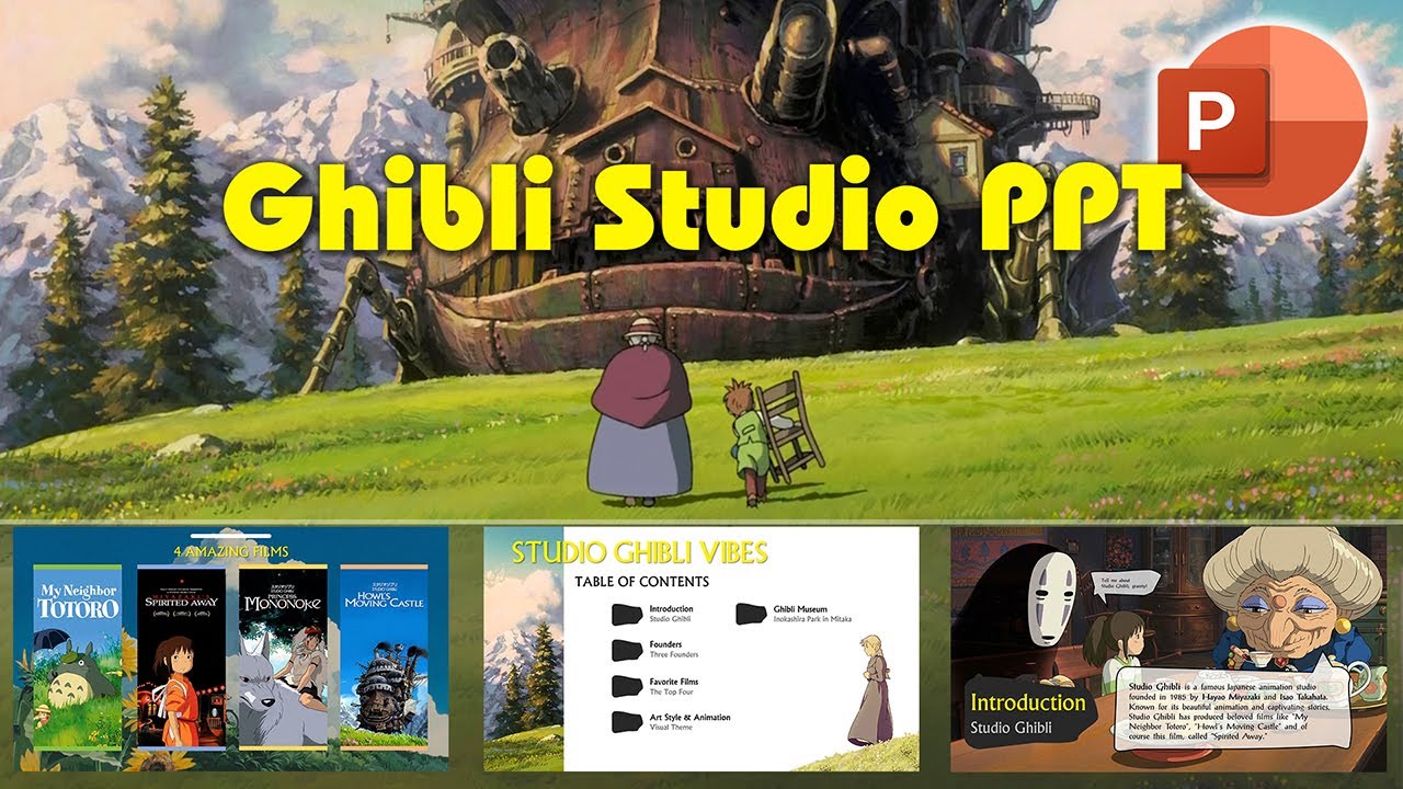 Как создать презентацию в стиле студии Ghibli — PowerPoint