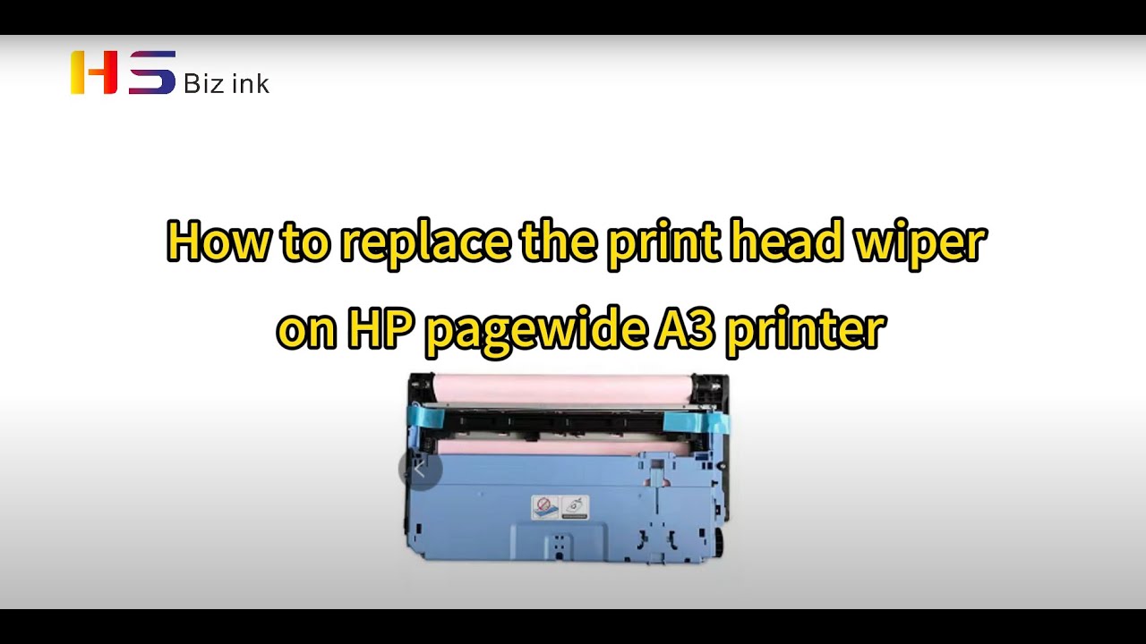 How to replace the printhead wiper on Pagewide A3 printer? #hp  #printermaintenance