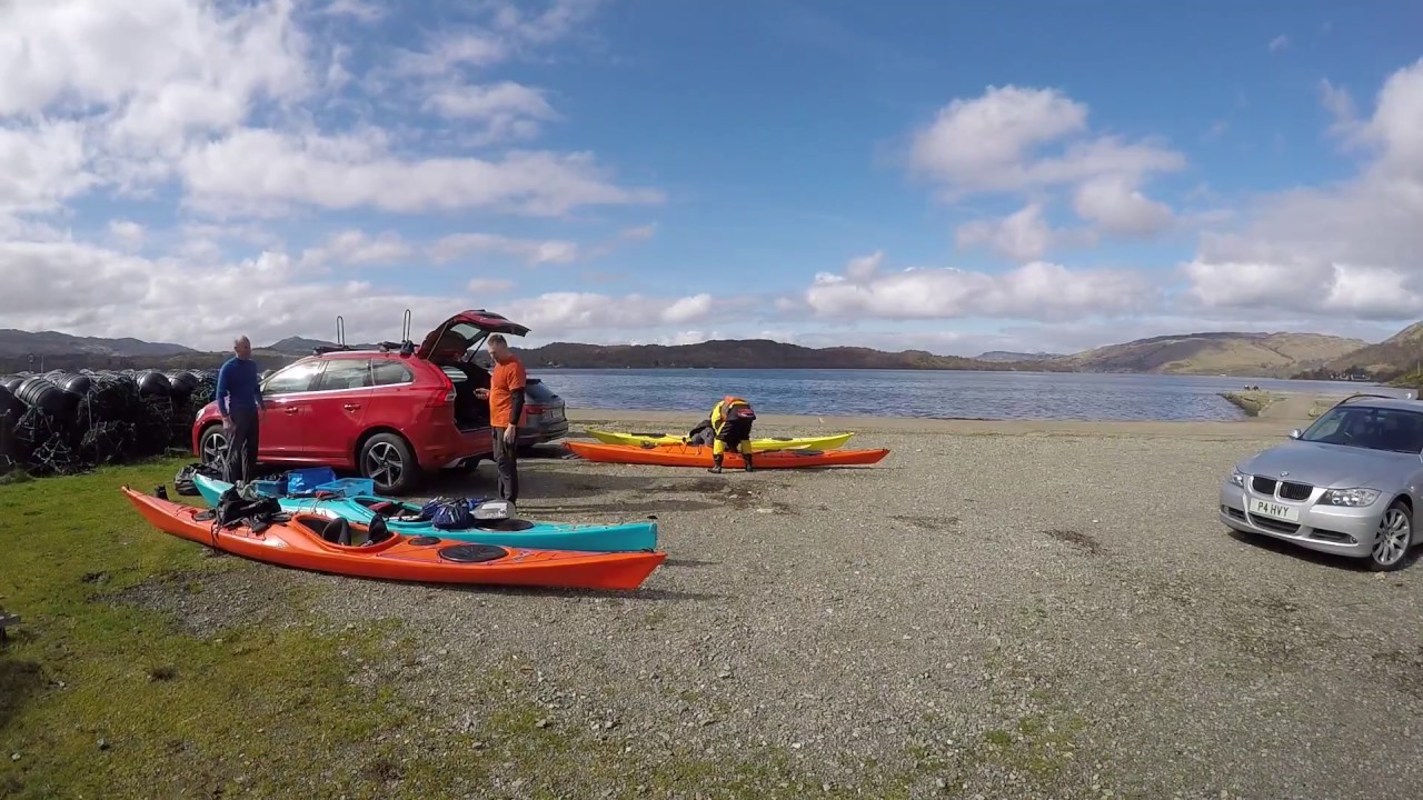 Kayaking Isle of Seil, Oban & Rolling Practice -  April 2017