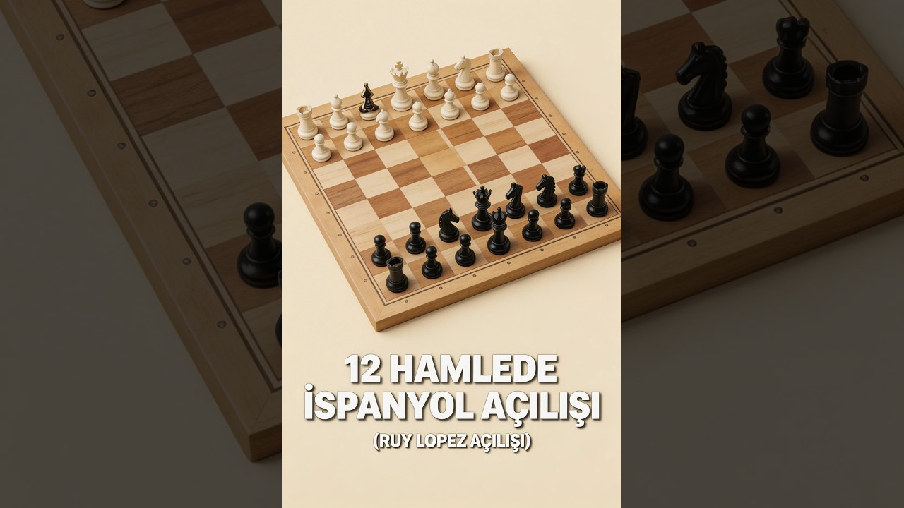12 HAMLEDE İSPANYOL AÇILIŞI (RUY LOPEZ AÇILIŞI)