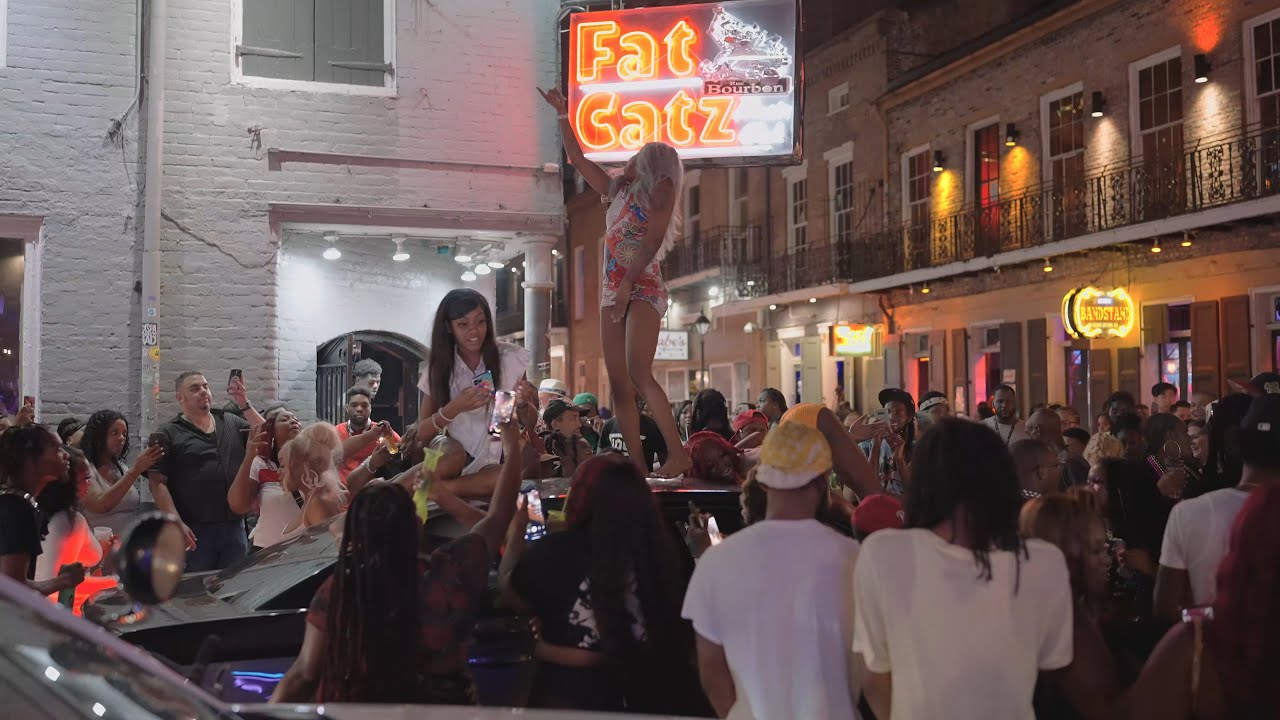 Bourbon Street New Orleans walk through 4K 60p 2022