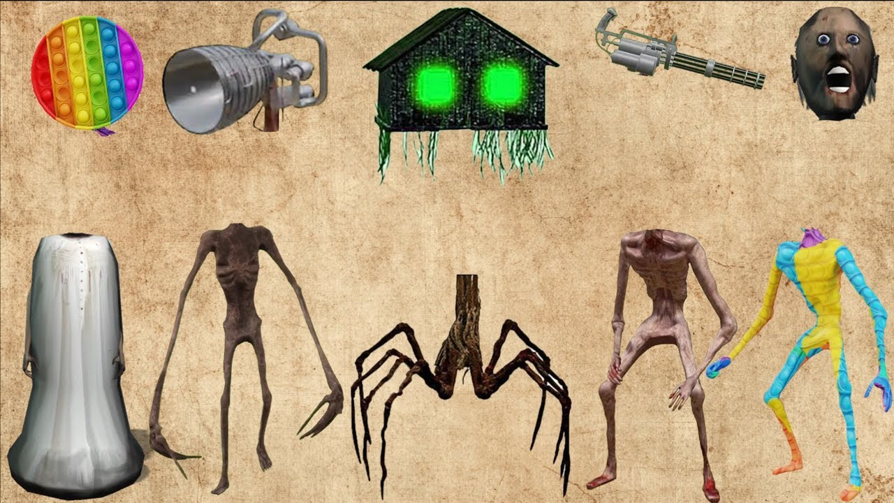 WRONG HEADS SIREN HEAD CAR, GREEN HOUSE HEAD, SCARY HOUSE, SIREN HEAD DOUBLE, SIREN HEAD THUNDERBOLT