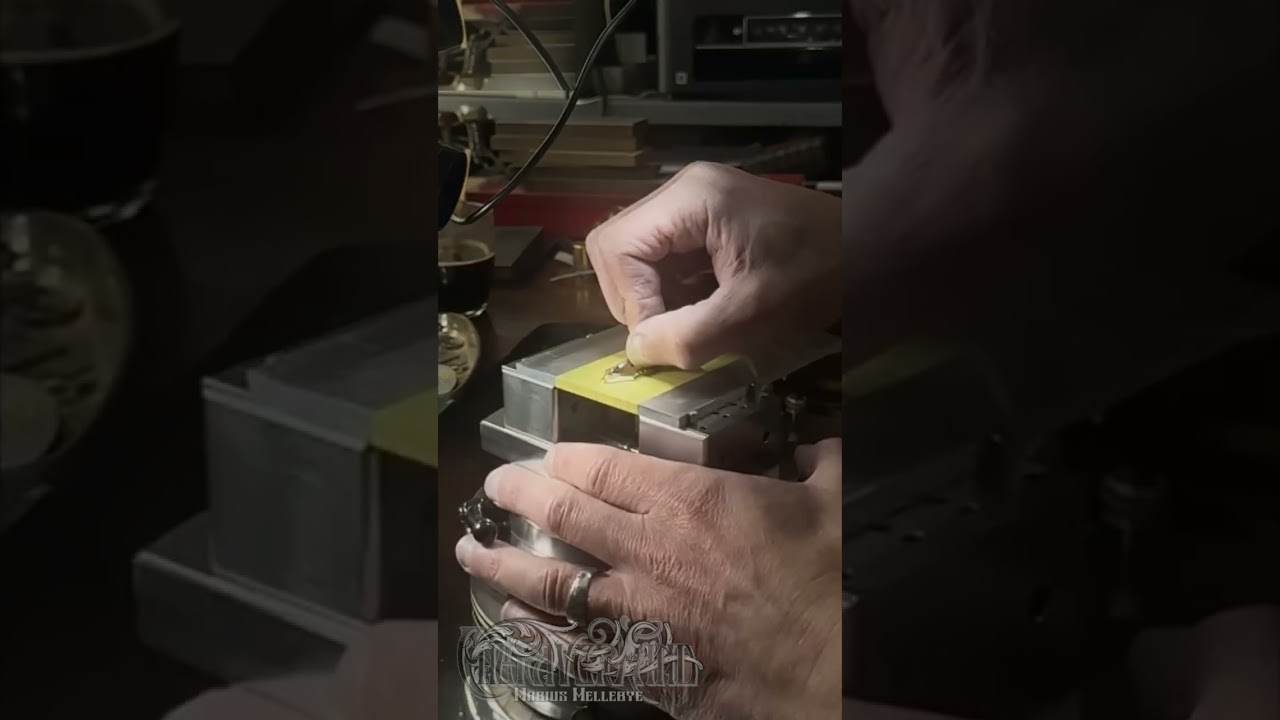 Hand Engraving  - Kris Barnett Guitar tuners.