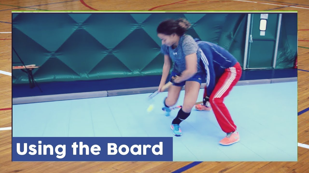 How to use the Boarding - Indoor Hockey Technique | HockeyheroesTV