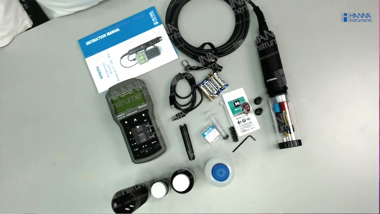 Desempaquetado del medidor multiparamétrico HI98494