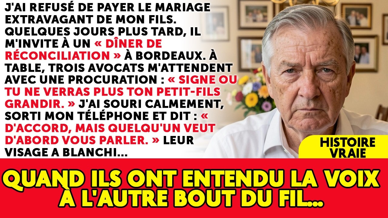Après Avoir Refusé Le Mariage Somptueux De Mon Fils, Il M'a Piégé Avec Trois Avocats