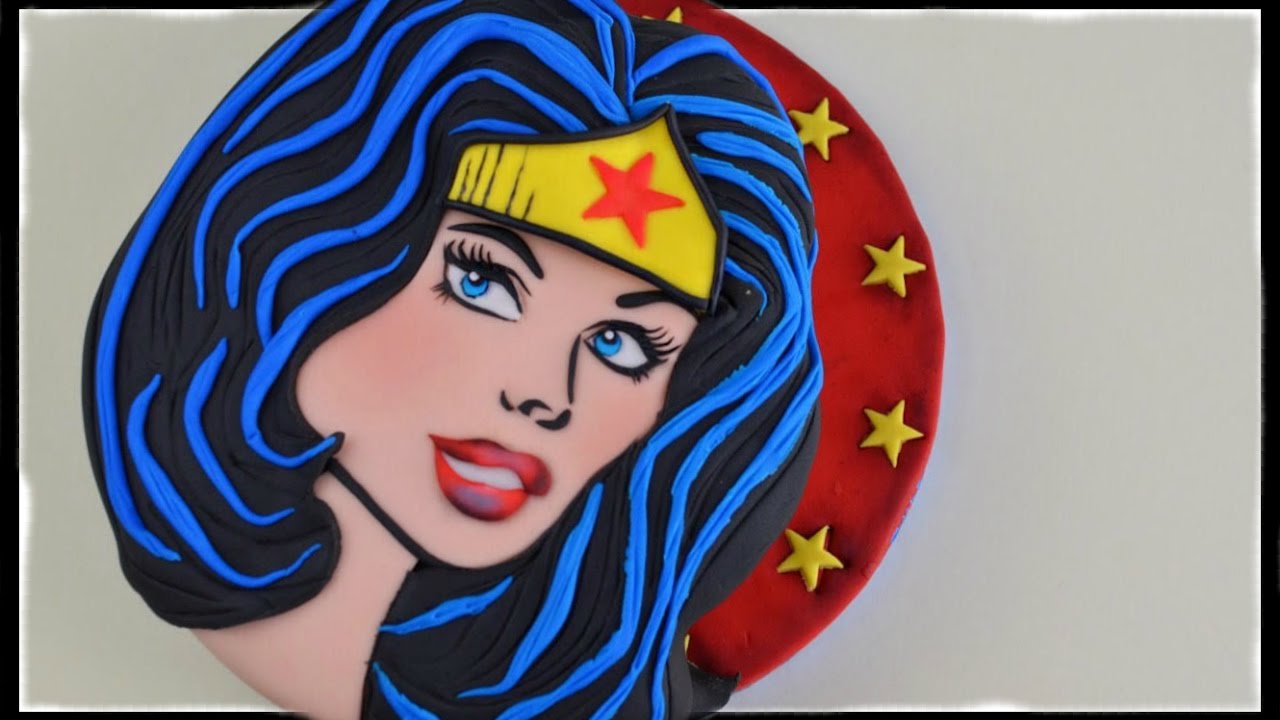 WONDER WOMAN CAKE TUTORIAL