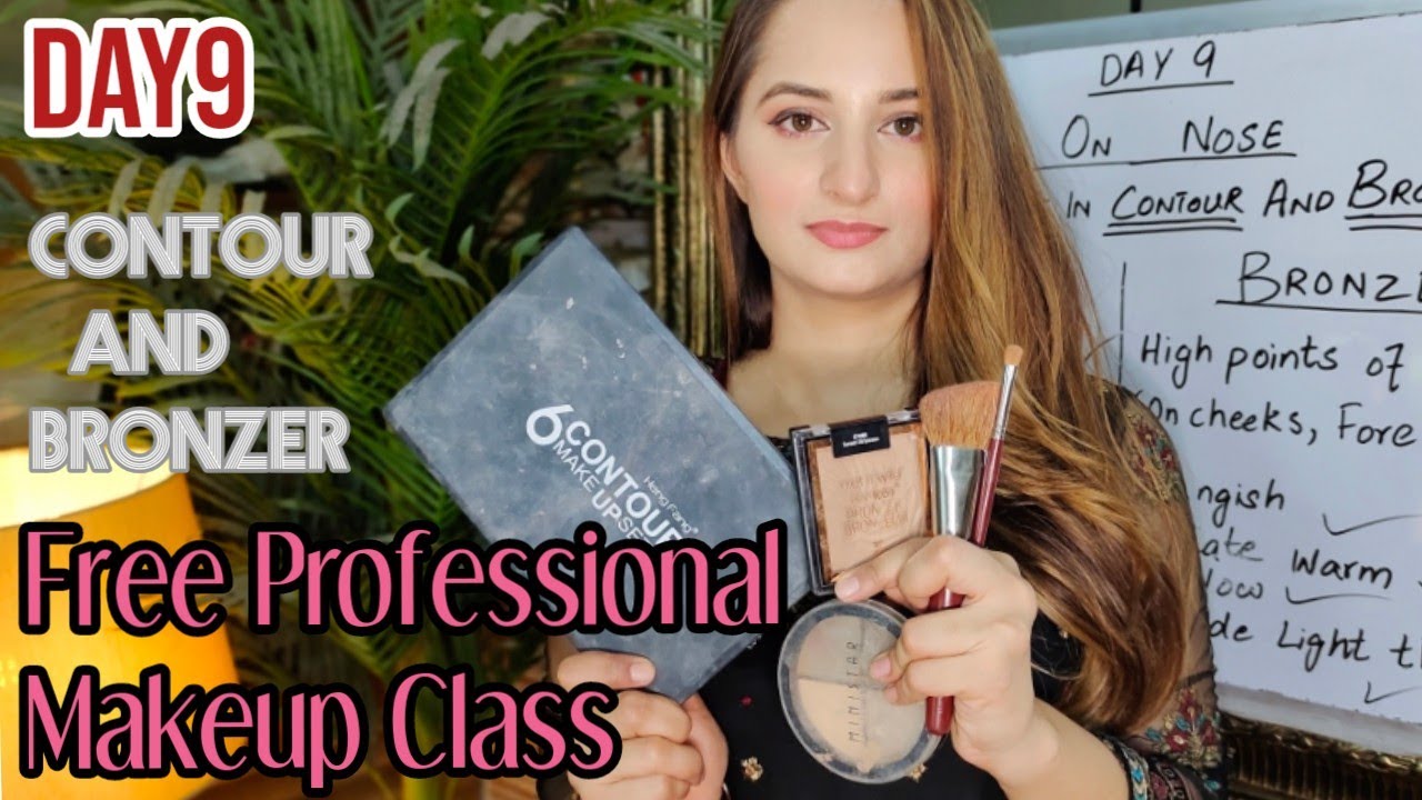 Contouring and Bronzer tutorial | how to contour and apply bronzer #beauticiancourseonlinefree