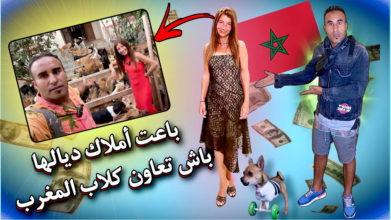 ‏إمرأة مغربية باعت ڤيلا و تلاتة ديال طاكسيات ديلاها في  بريطانيا  باش تعاون كلاب المغرب ￼