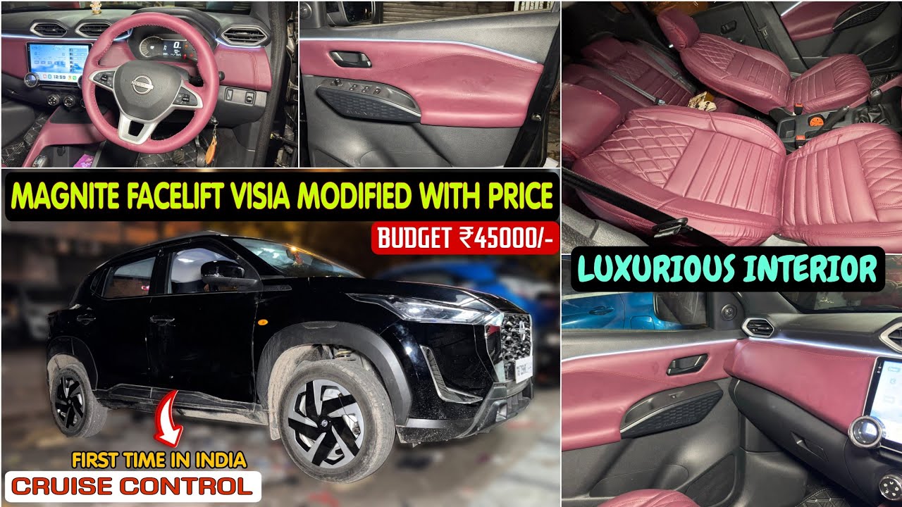2025 Magnite Facelift Visia Modified With Price ✅ Magnite Visia Modification ✅ Magnite Facelift 2025