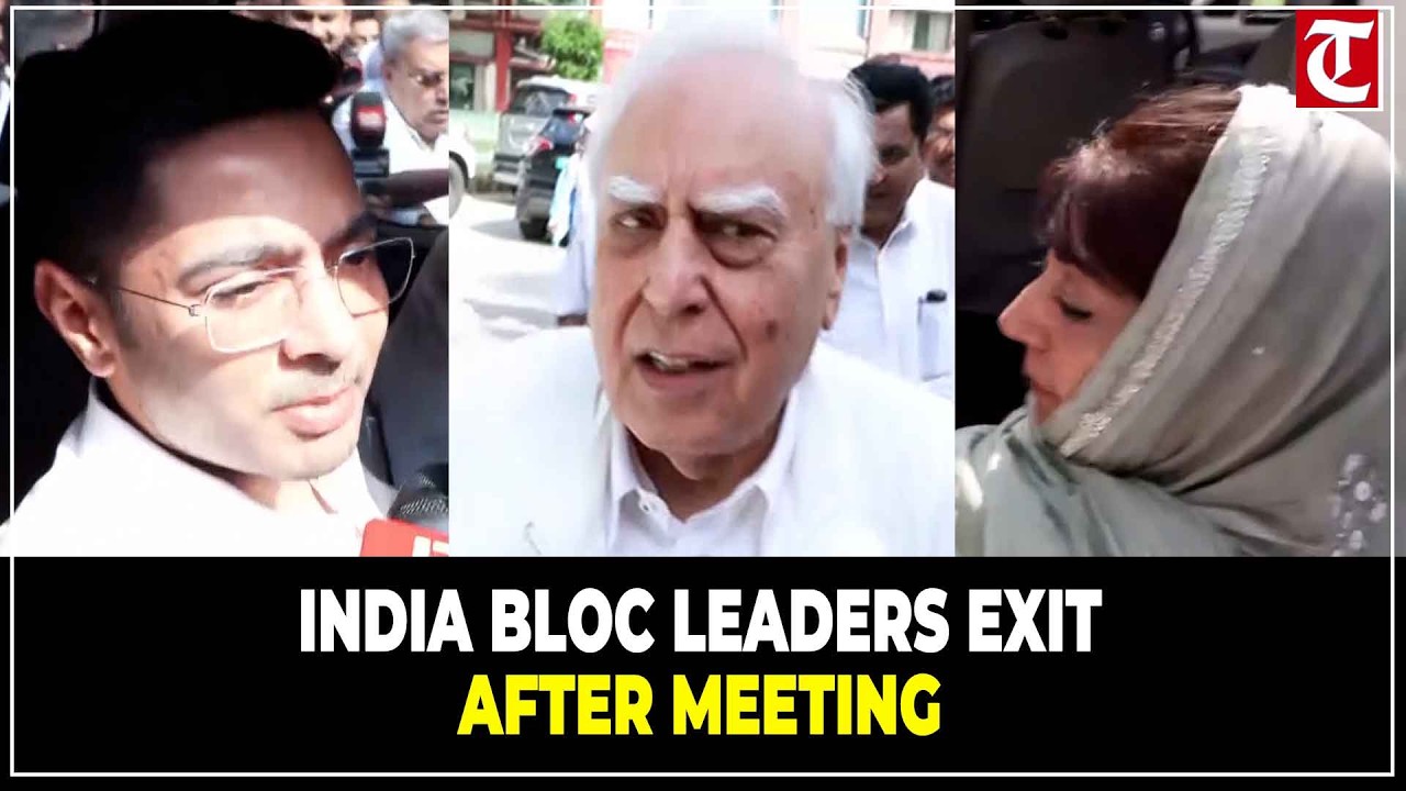 INDIA Bloc Leaders Leave After Key Meeting