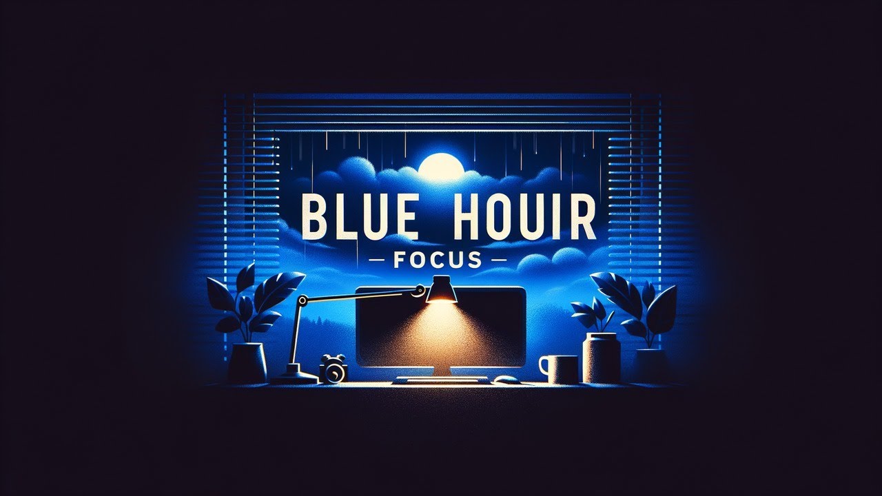 Blue Hour Focus 🌙 Lofi Beats for Deep Work & Coding — 1 Hour Mix