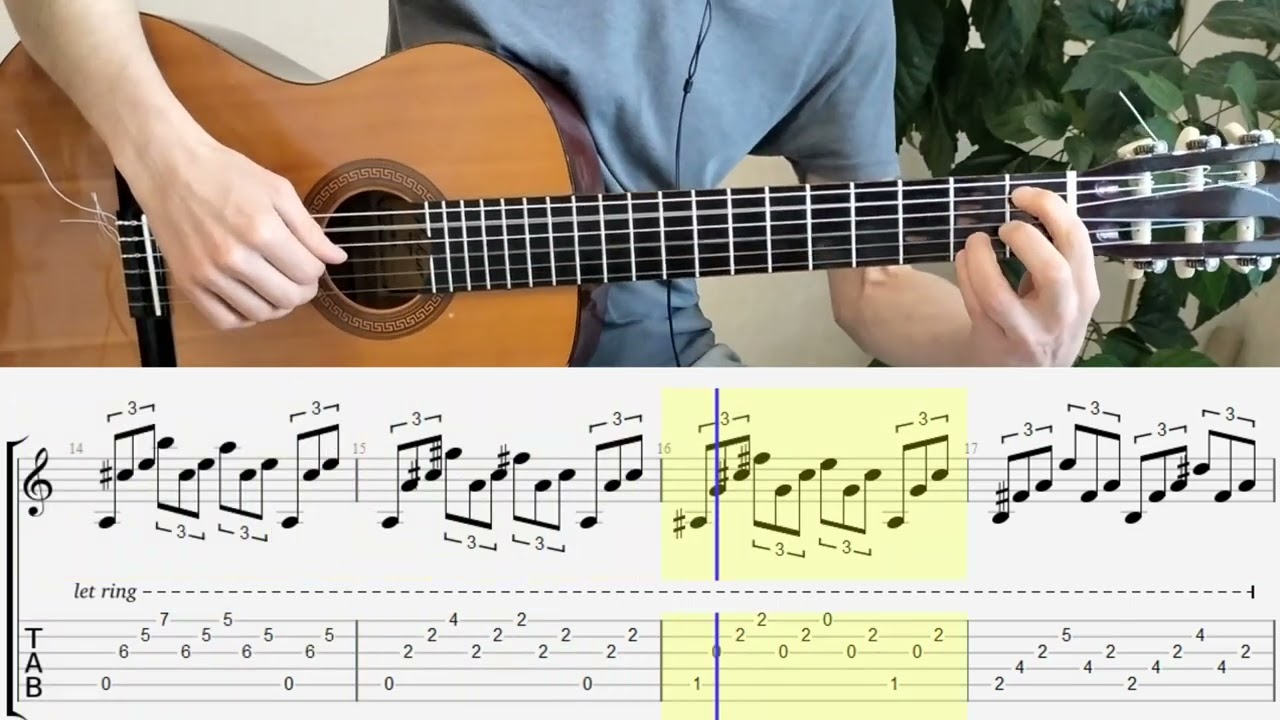 Matteo Carcassi. Andantino In A Major, Opus 6, No 3. Guitar. Notes. Tabs