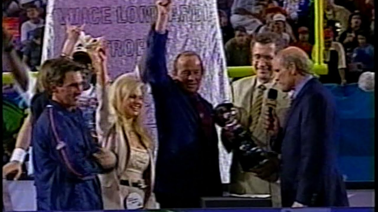 SUPERBOWL XXXIII post game and Trophy