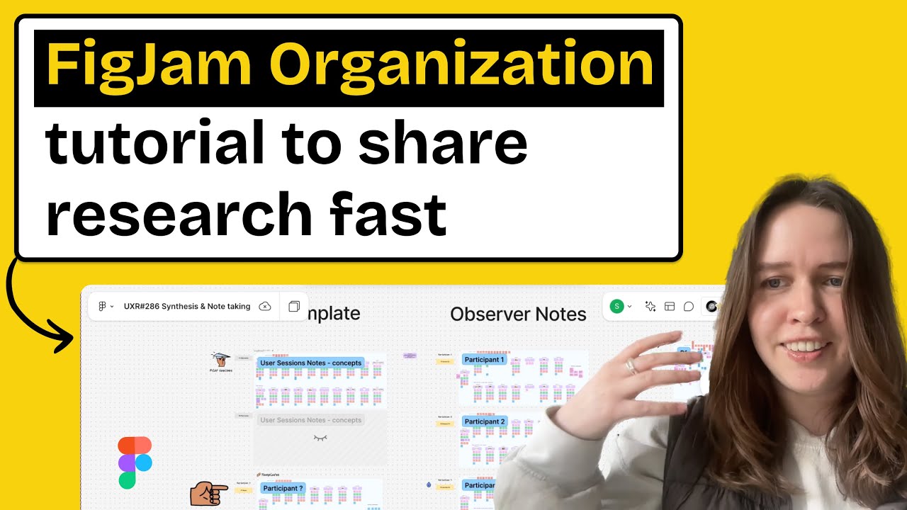 Как этот исследователь UX использует FigJam для синтеза исследований, заметок наблюдателей и мног...