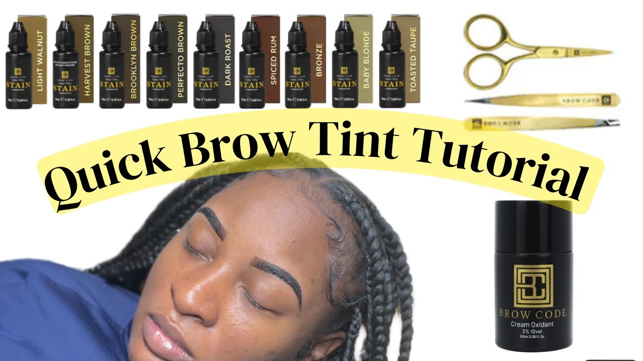 HOW TO DO A BROW TINT IN 6 MINUTES | LICENSED ESTHETICIAN | DETAILED VIDEO