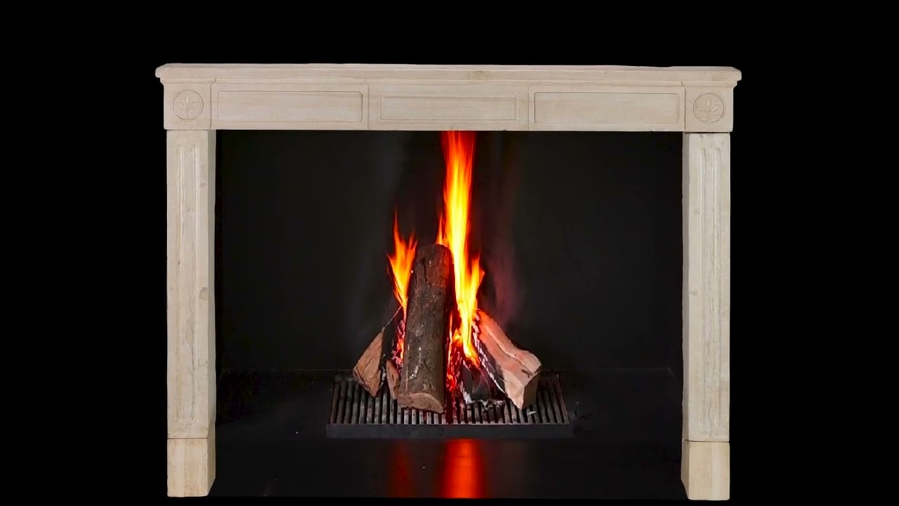 French Provencal Limestone Fireplace Surround 18th Century HD 1080p