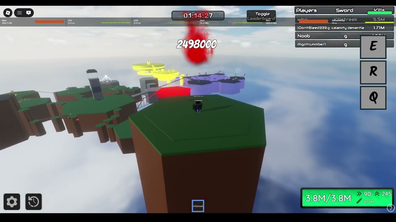 2.5 MILLION killstreak (Streak Swords)