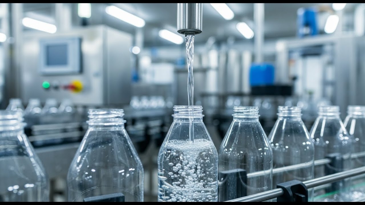 Внутри завода по розливу воды: от горных источников до ПЭТ-бутылок