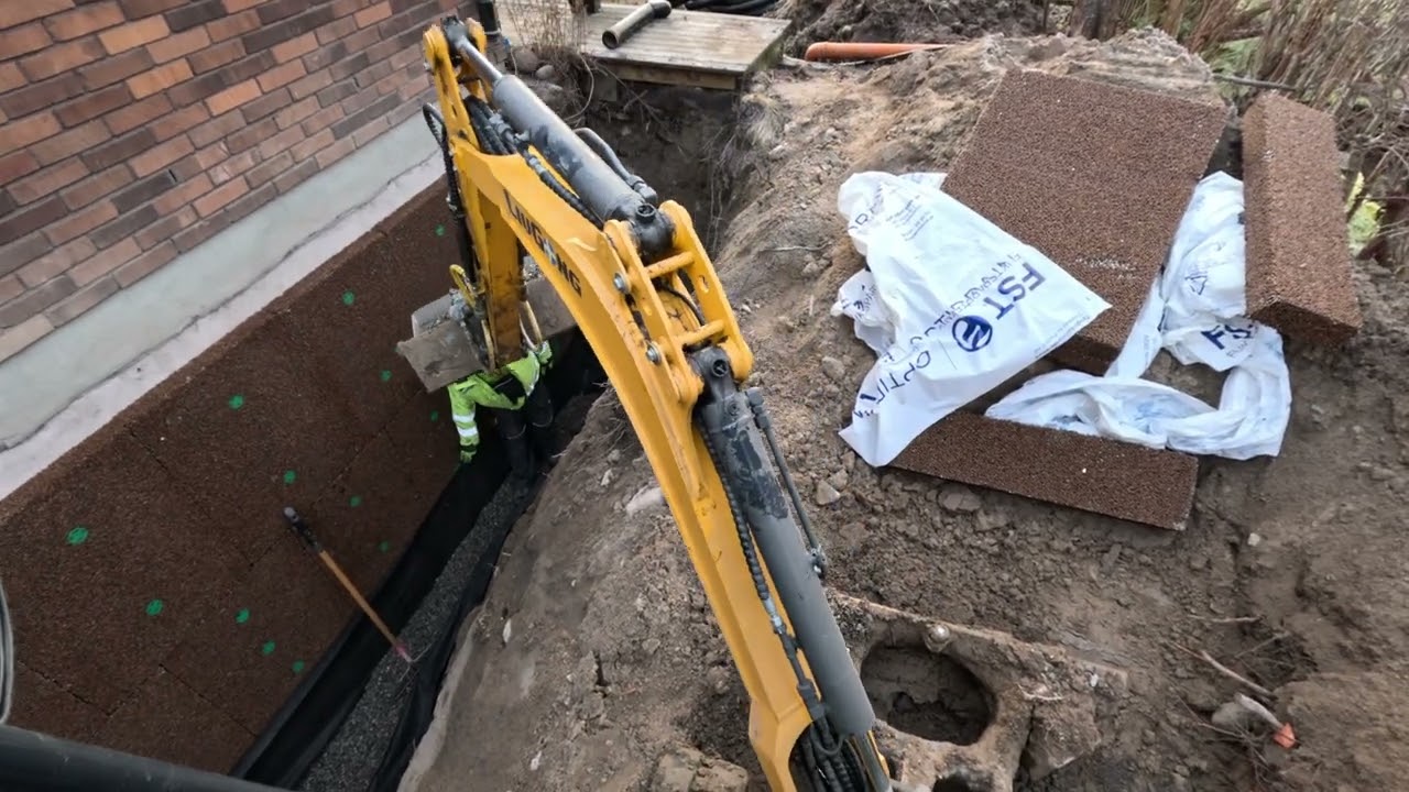 Excavating for house drainage Part 3