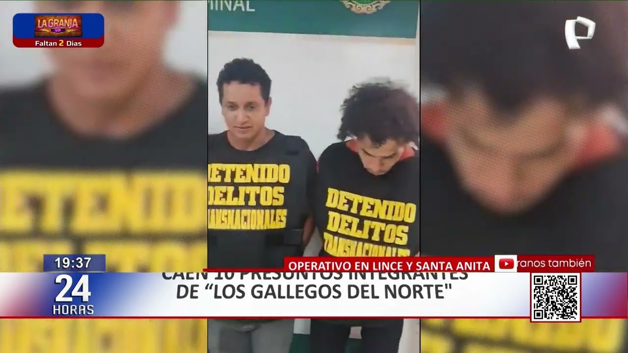 Caen integrantes de la banda “Los Gallegos del Norte” en Lince y Santa Anita