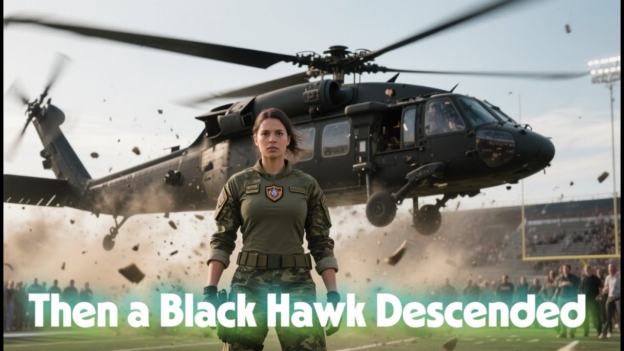They Teased the Girl in Camouflage — Then a Black Hawk Descended onto the Football Field