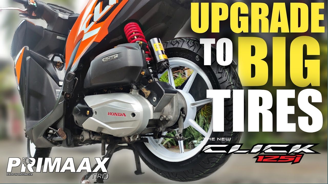 MAGANDANG GULONG PARA SA HONDA CLICK 125i | PRIMAAX TIRES | UPGRADE TO BIG TIRES